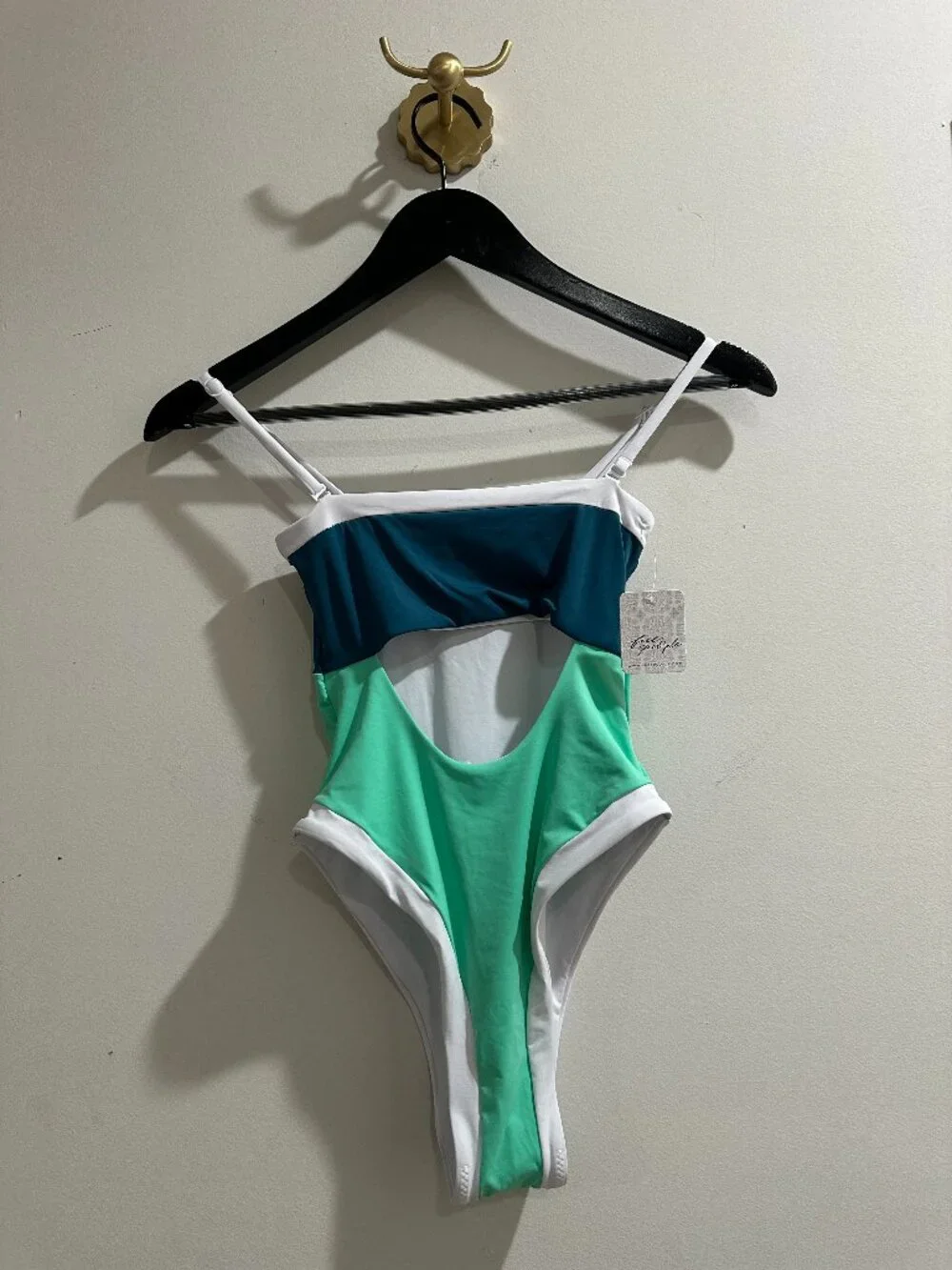 ONEONE Free People Alisha One-Piece Swimsuit in Spearmint Size X-Small NWT